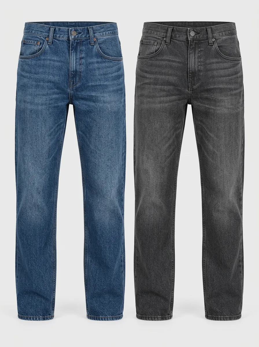 Classic Denim Jeans Collection in Blue and Black