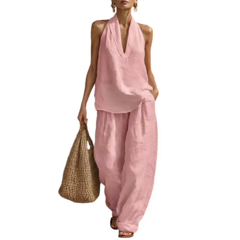 Boho Linen Two Piece Set