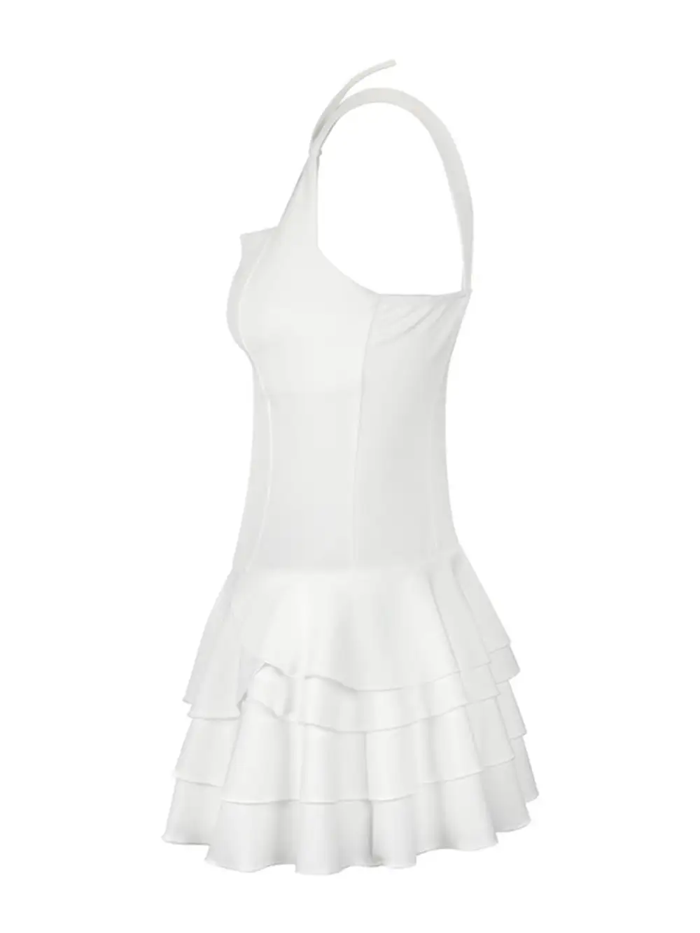 Finish Ruffle Mini Dress