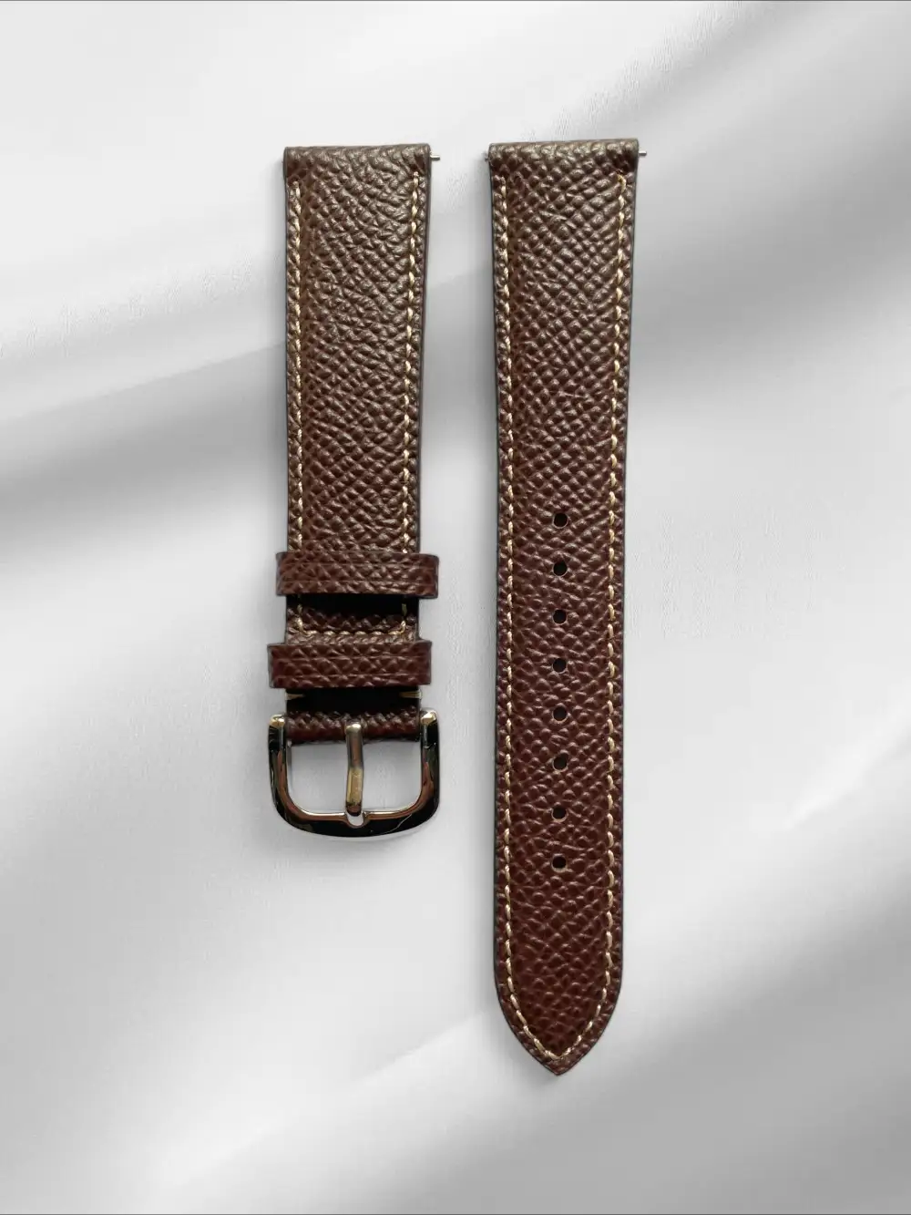 Utility Slim Quick Release Tang Buckle Nubuck Leather Watch Strap