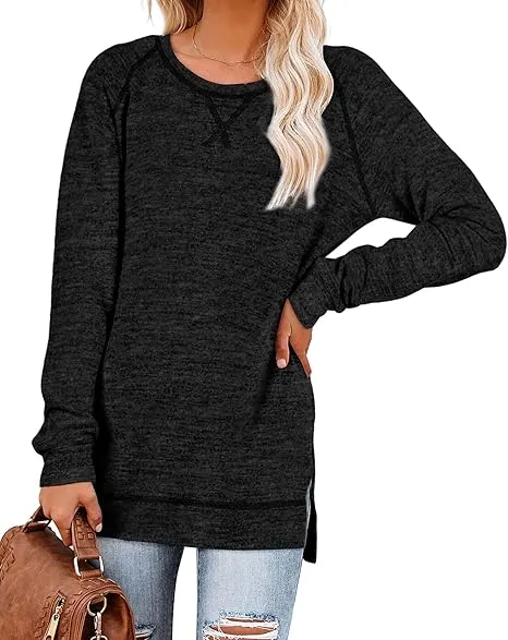 Tunic Tops for Women 2025 Long Sleeve Shirts for Leggings Loose Fit Sweaters