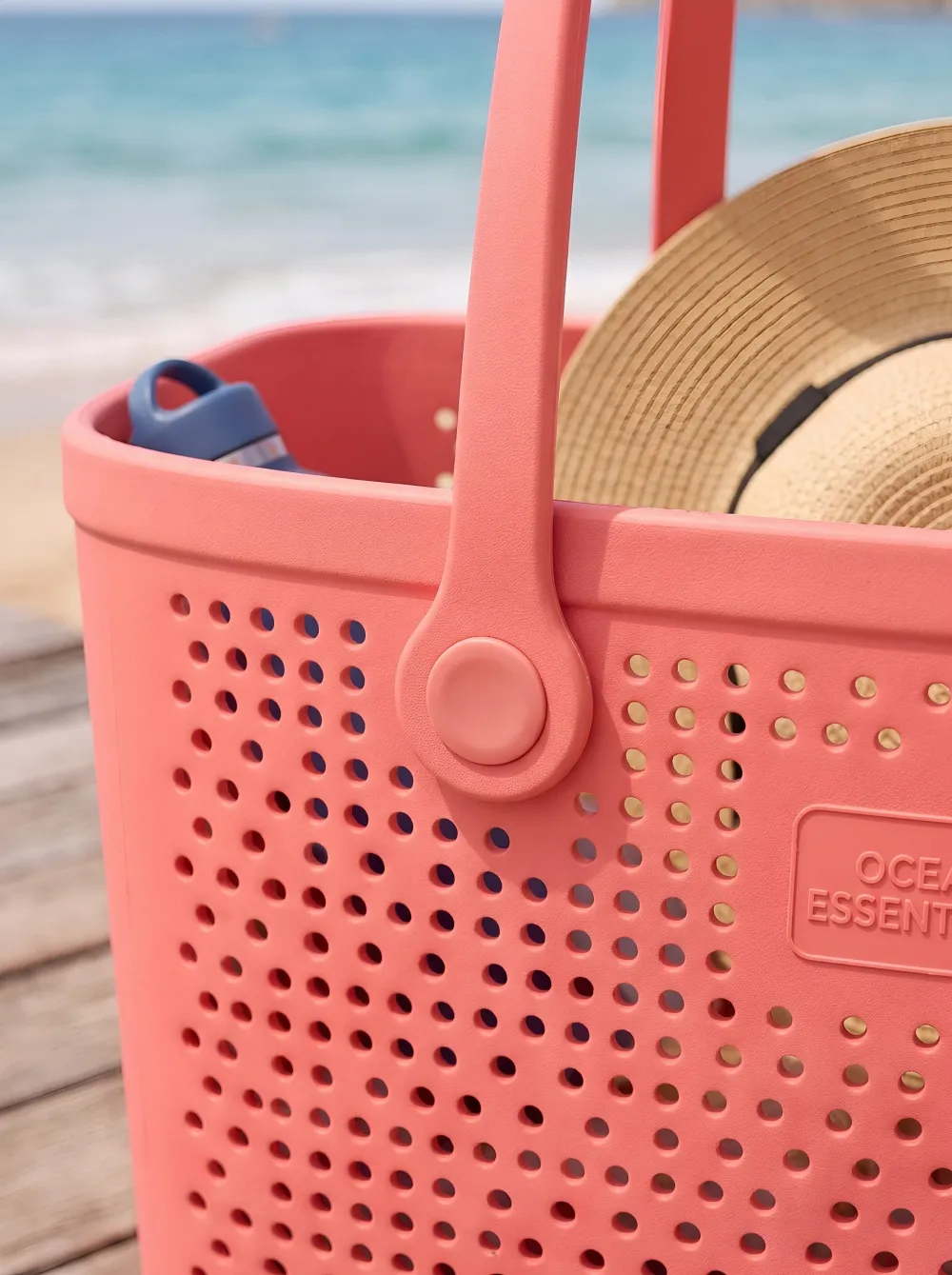 Tropical Shore Perforated Tote Bag