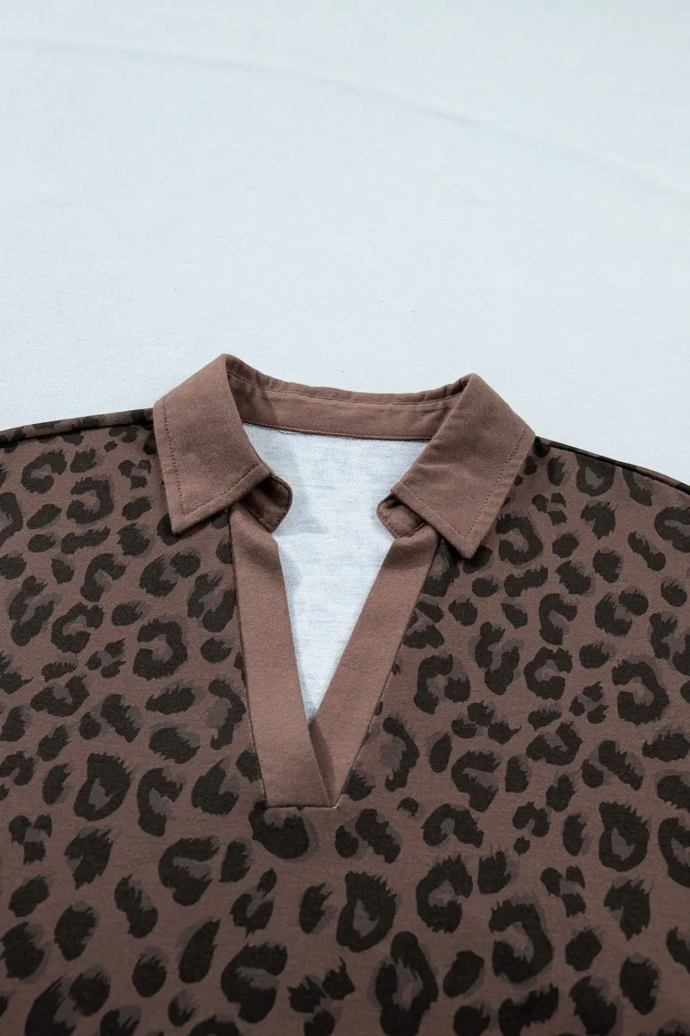 Animal Print V Neck Mini Dress