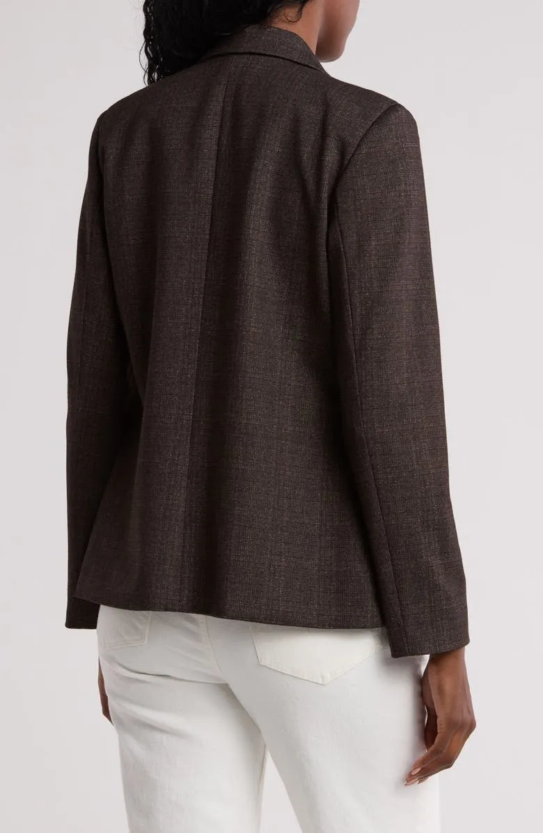 Plaid Classics Single-Button Blazer