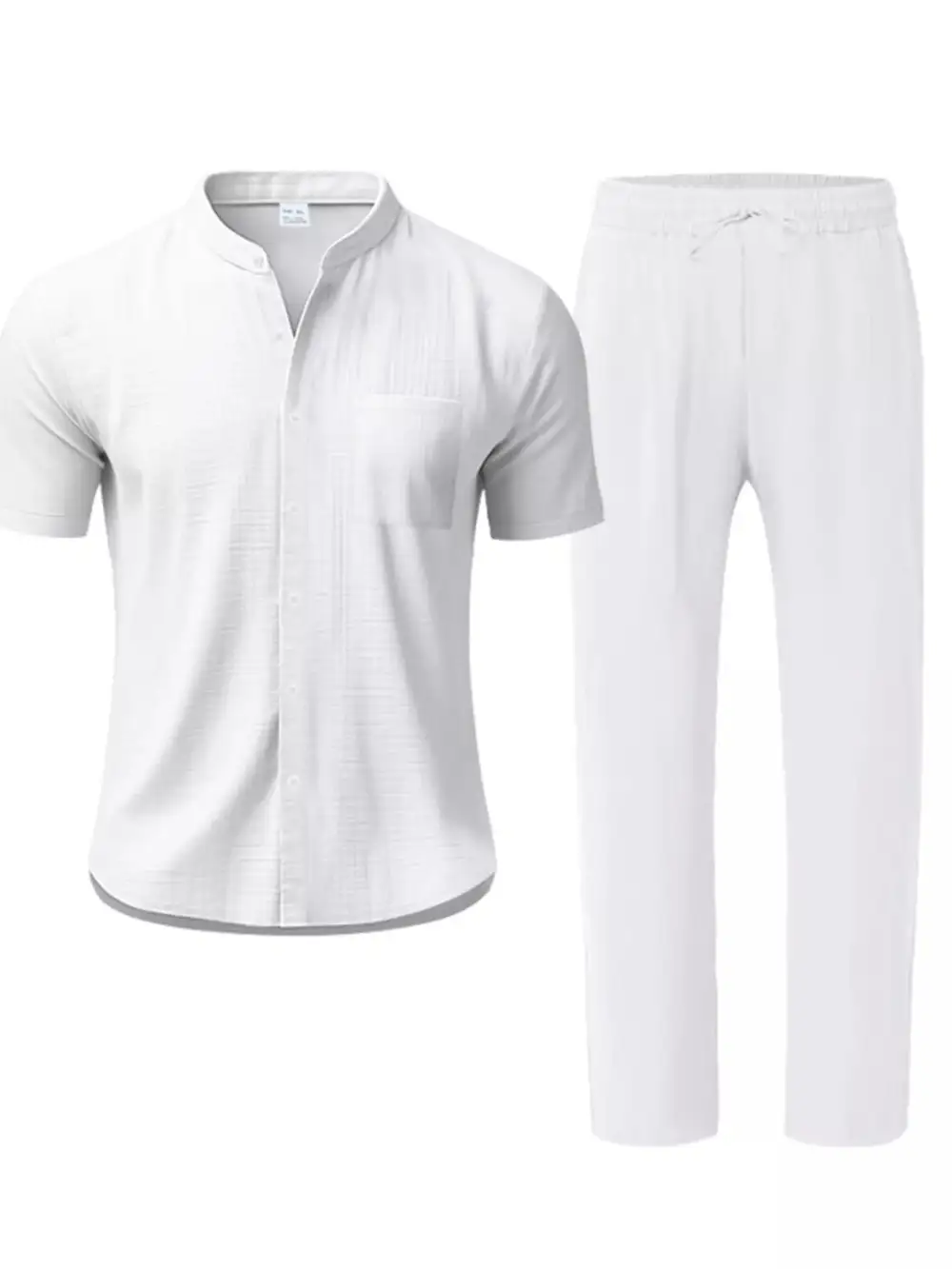 Men's Full Size Casual Button Up Short Sleeve