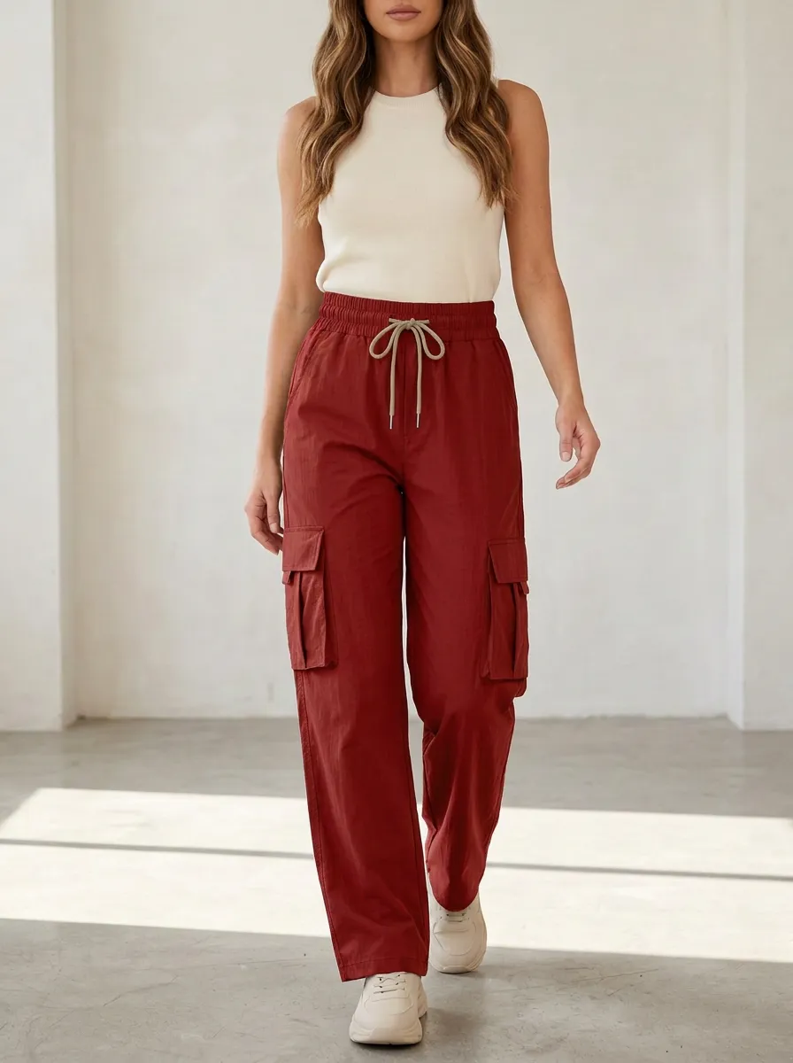 Women's Timeless Multi-Pocket Cargo Cargo Work Pants