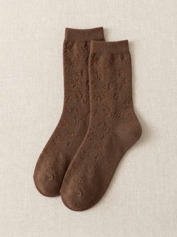 Classic Profile Floral Casual Socks