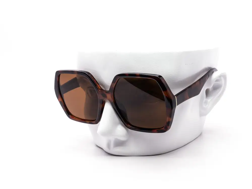 12-Pack Oversized Hexagon Assorted Sunglasses