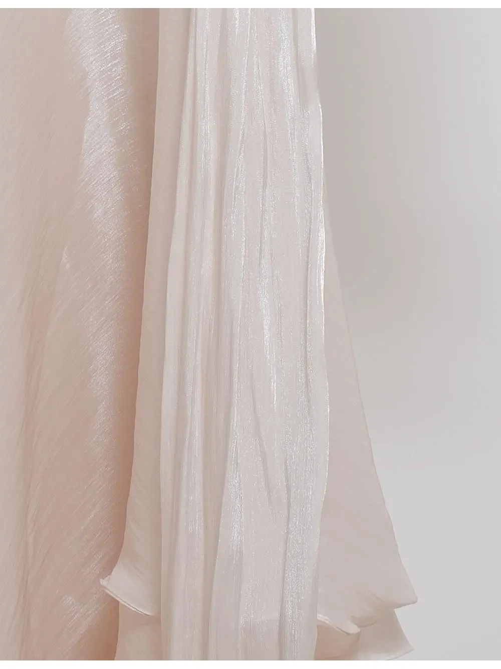 Chic Ruched Round Neck Waist Long Sleeves Maxi Dress
