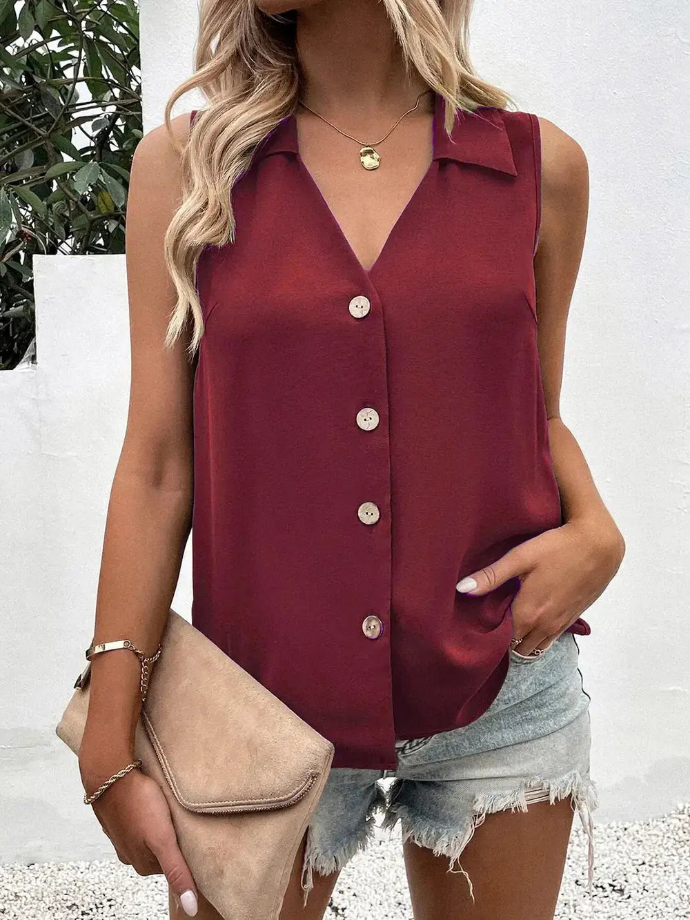 Button Up Tank