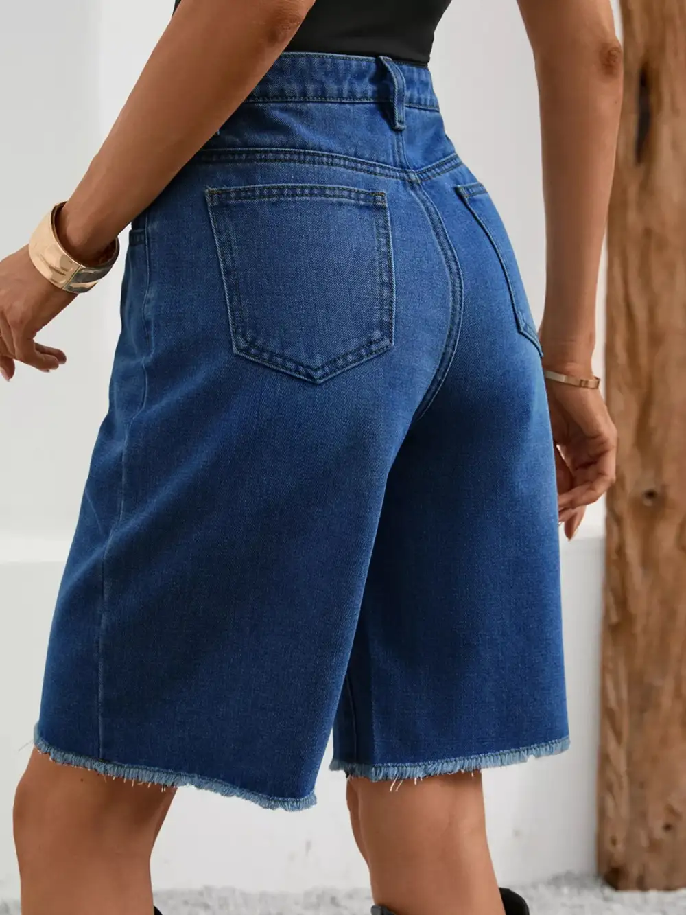 Raw Hem Frayed Hem Frayed Ripped Shorts