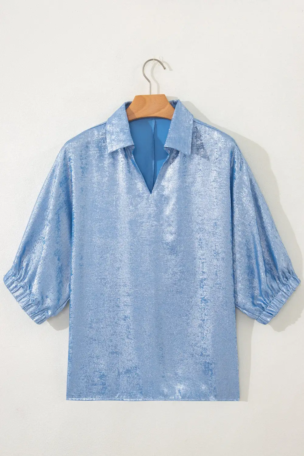 Half Sleeve V Neck Top