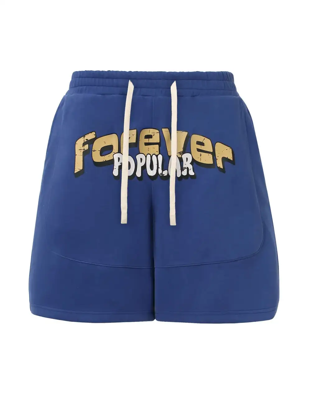 Easy Drawstring Cotton Blend Casual Shorts