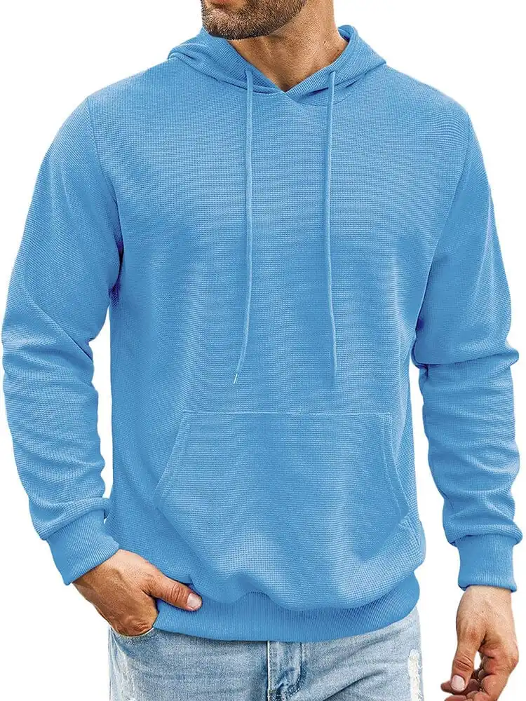 Classic Leisure Waffle Knit Hoodie