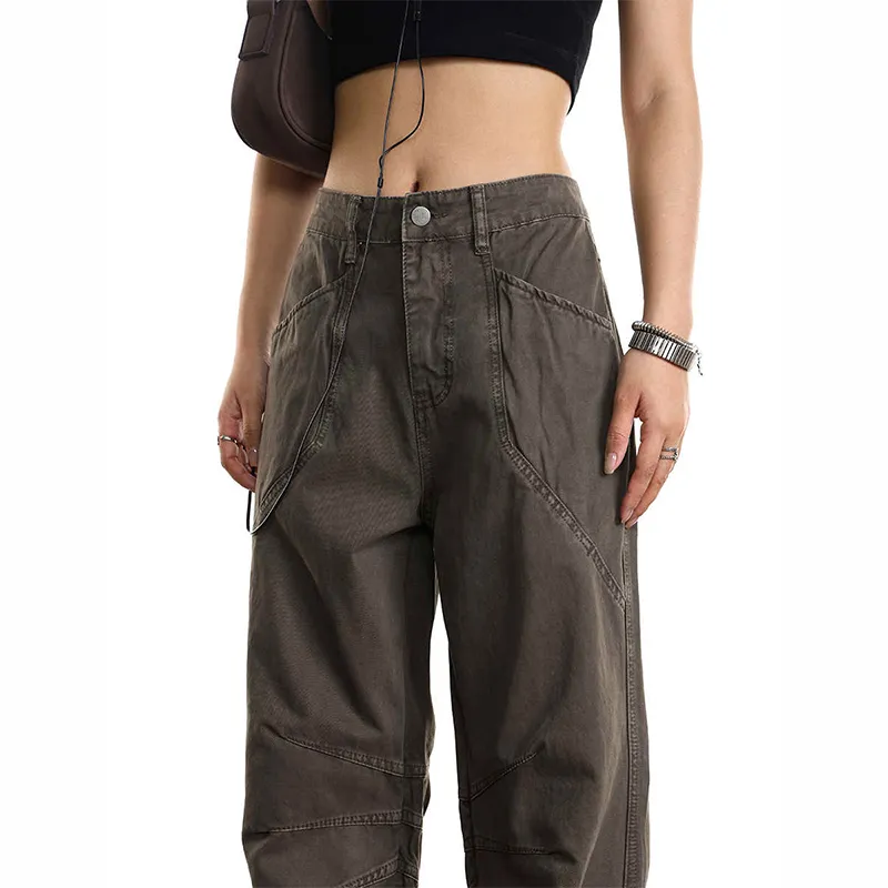 Structured Wide Leg Jeans