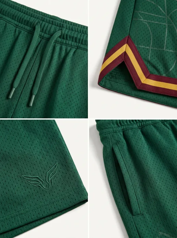 Versatile Geometric Pattern Look Men's Basketball Shorts
