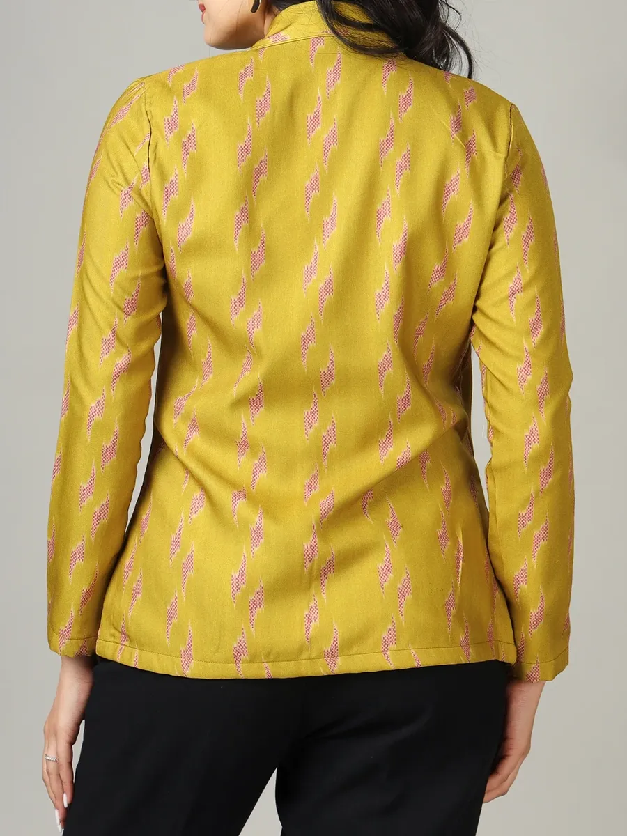 Unique And Fashionable Patterned Women's Fitted Jacket