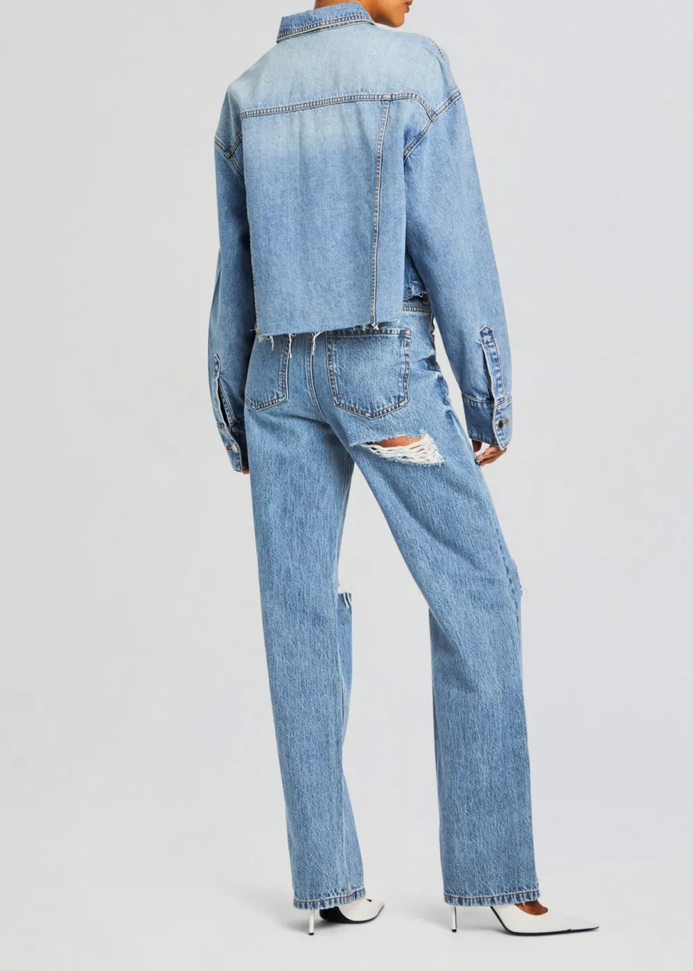 Collar Denim Jacket