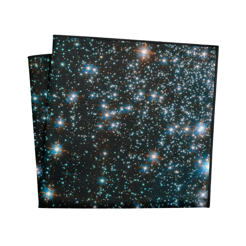 Versatile Composed Space Motif Pocket Square