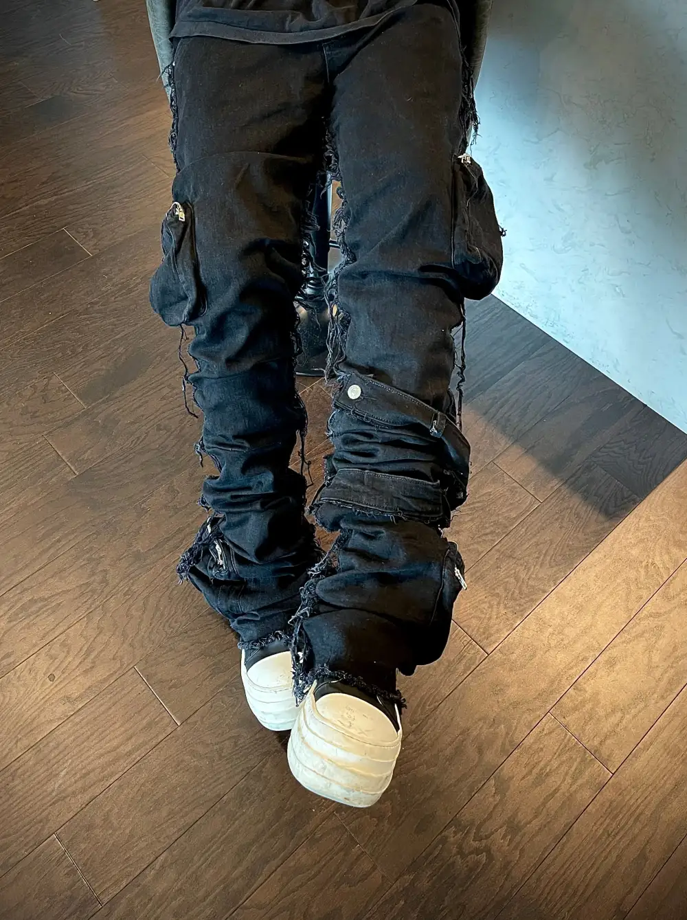Straight Leg Denim Jeans