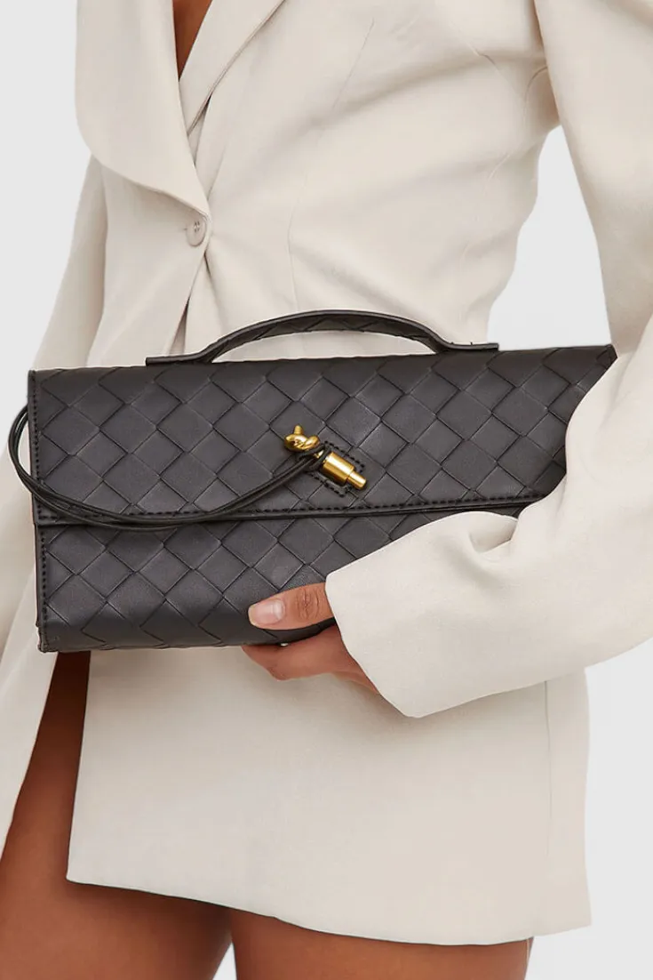 Panel Front Clutch Bag