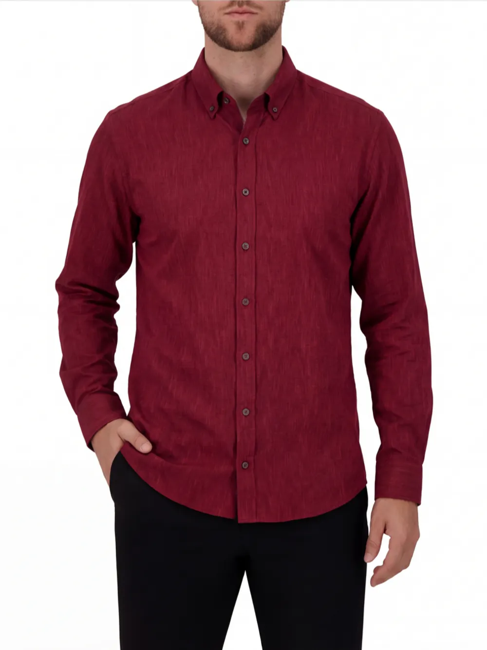 Four-Way-Stretch Men's Sport Shirt