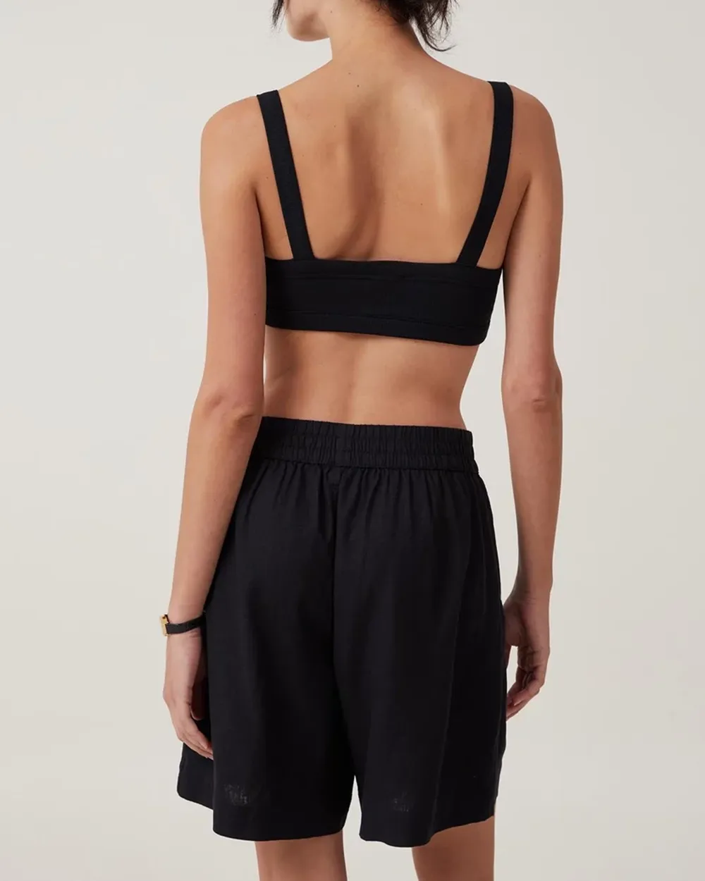 Black Longline Shorts