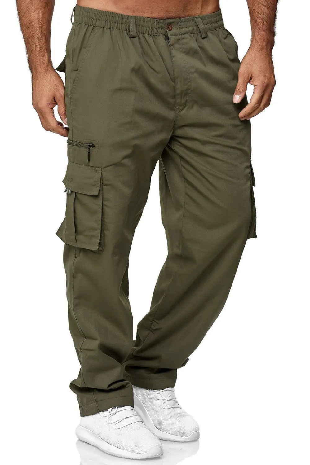 Comfortable Men's Cargo Pants with Multiple Pockets