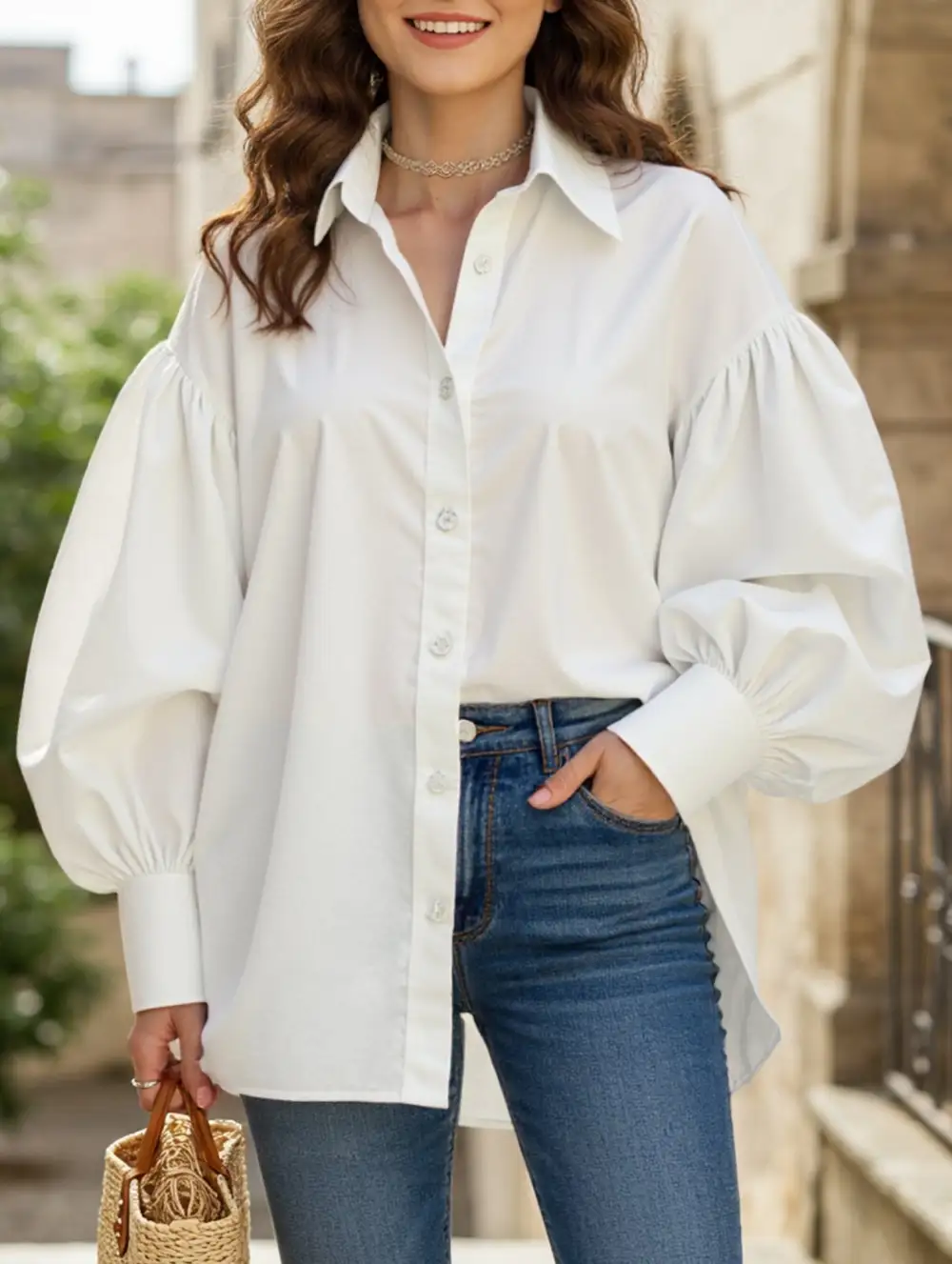 Relaxed Fit Retro Lapel Shirt
