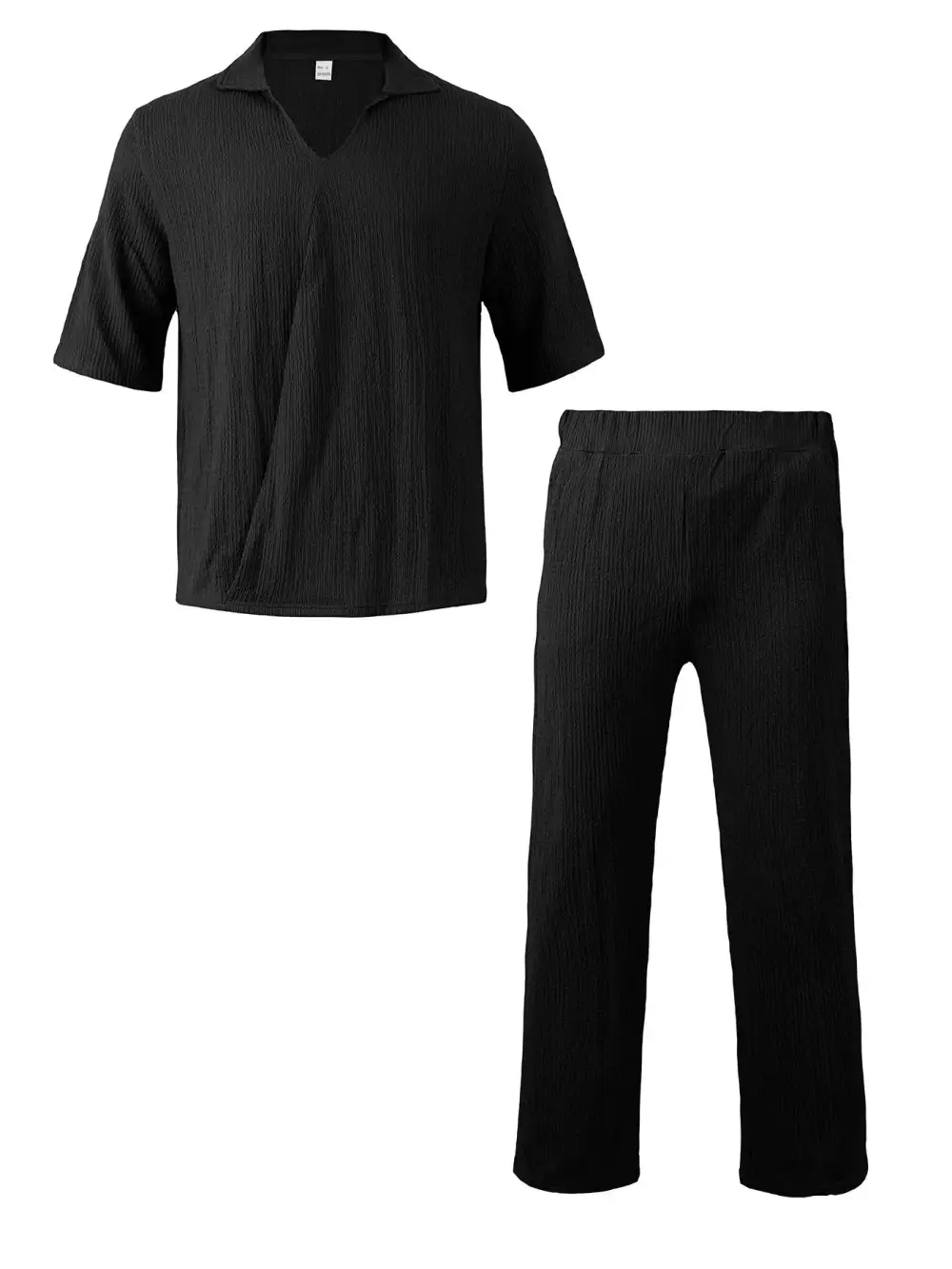 Men's Full Size Short Sleeve Top and Pants Set