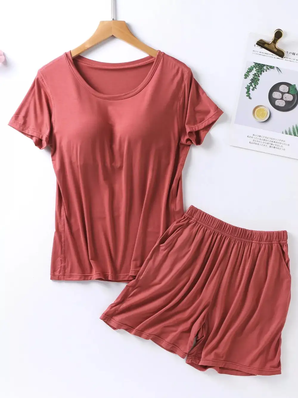 Comfortable Everyday Pajama Set Comes With Built-In Breast Pads