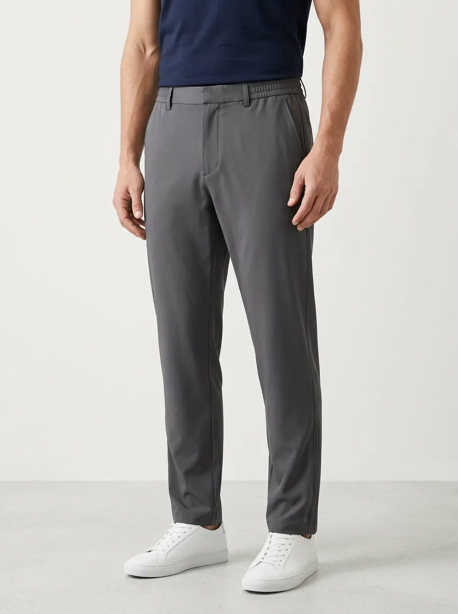 Heritage Ice Silk Graphic Print Heritage Look Men's Ice Silk Casual Pants