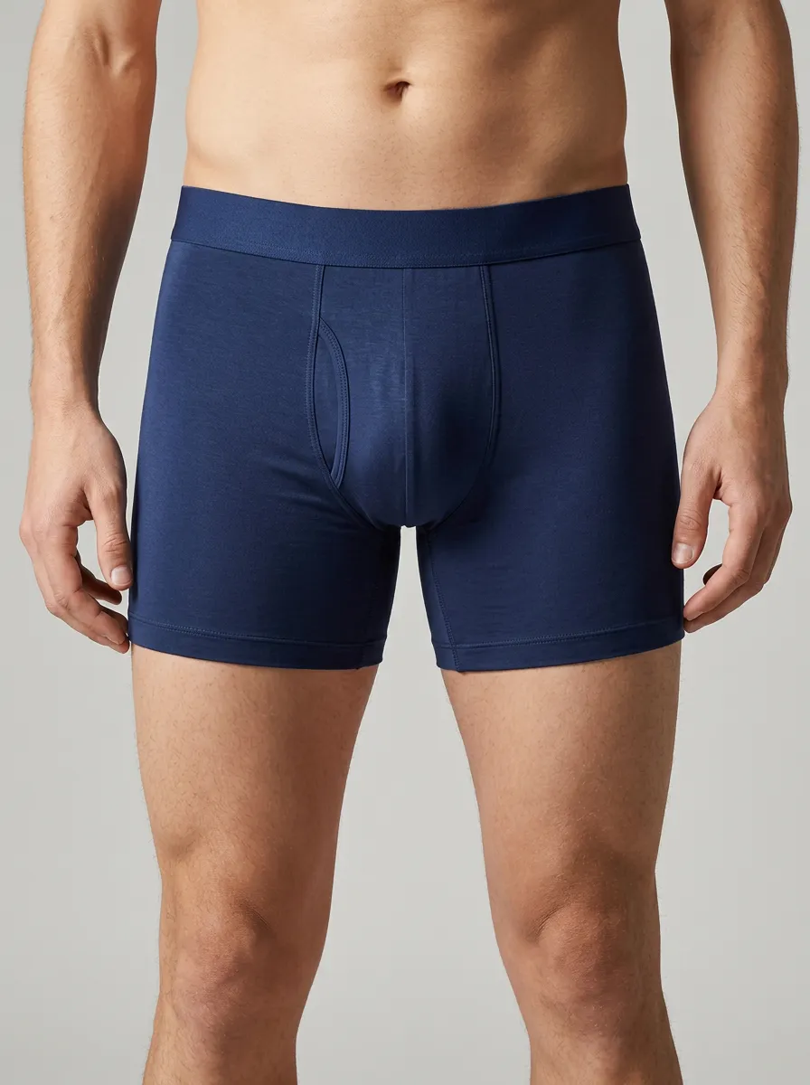 Mid-Thigh Men's Three-Pack Boxer Briefs