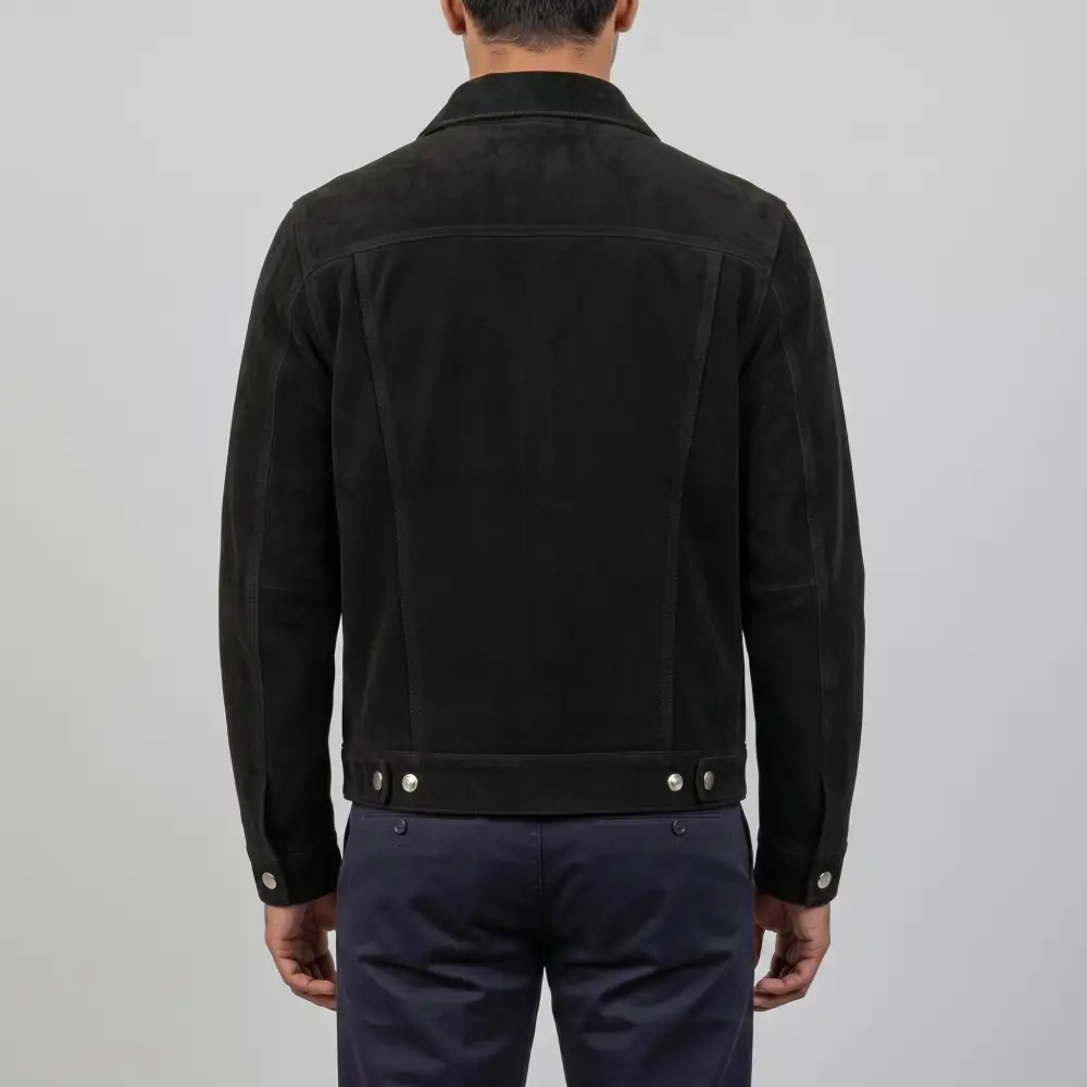 Refined Suede Trucker Western Multi Pocket Jacket