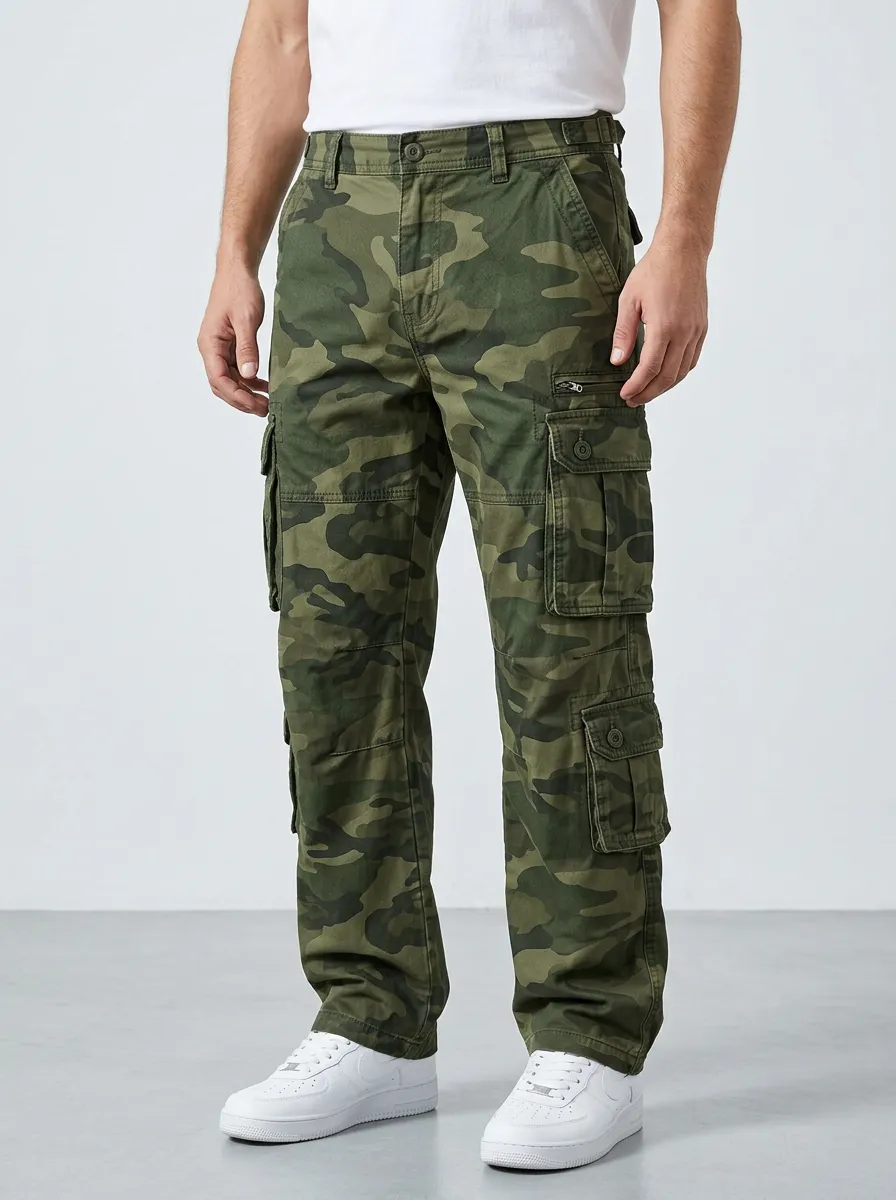 Men's Tactical Outdoor Camouflage Cargo Pants