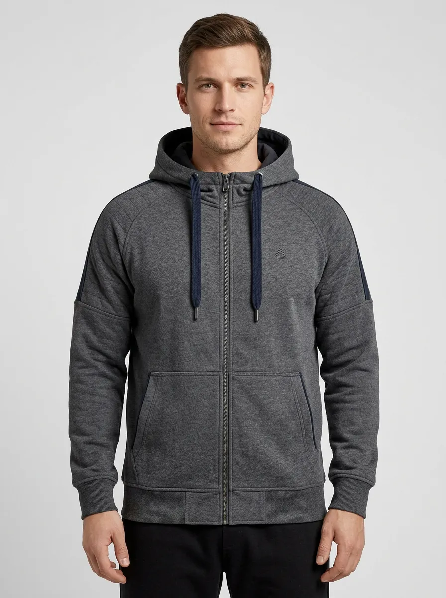 Casual Zip-Up Jacket Profile Men's Sport Jacket