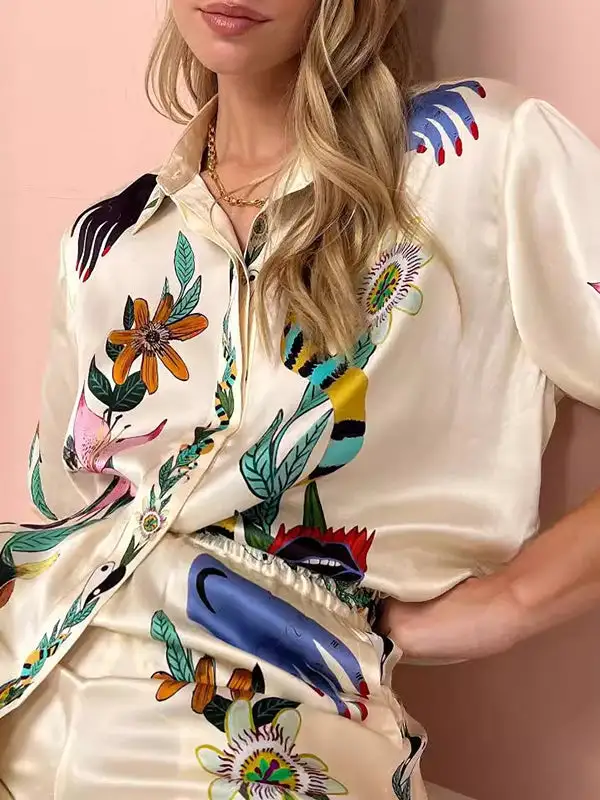 Half Sleeve Relaxed Tee And Pants Set