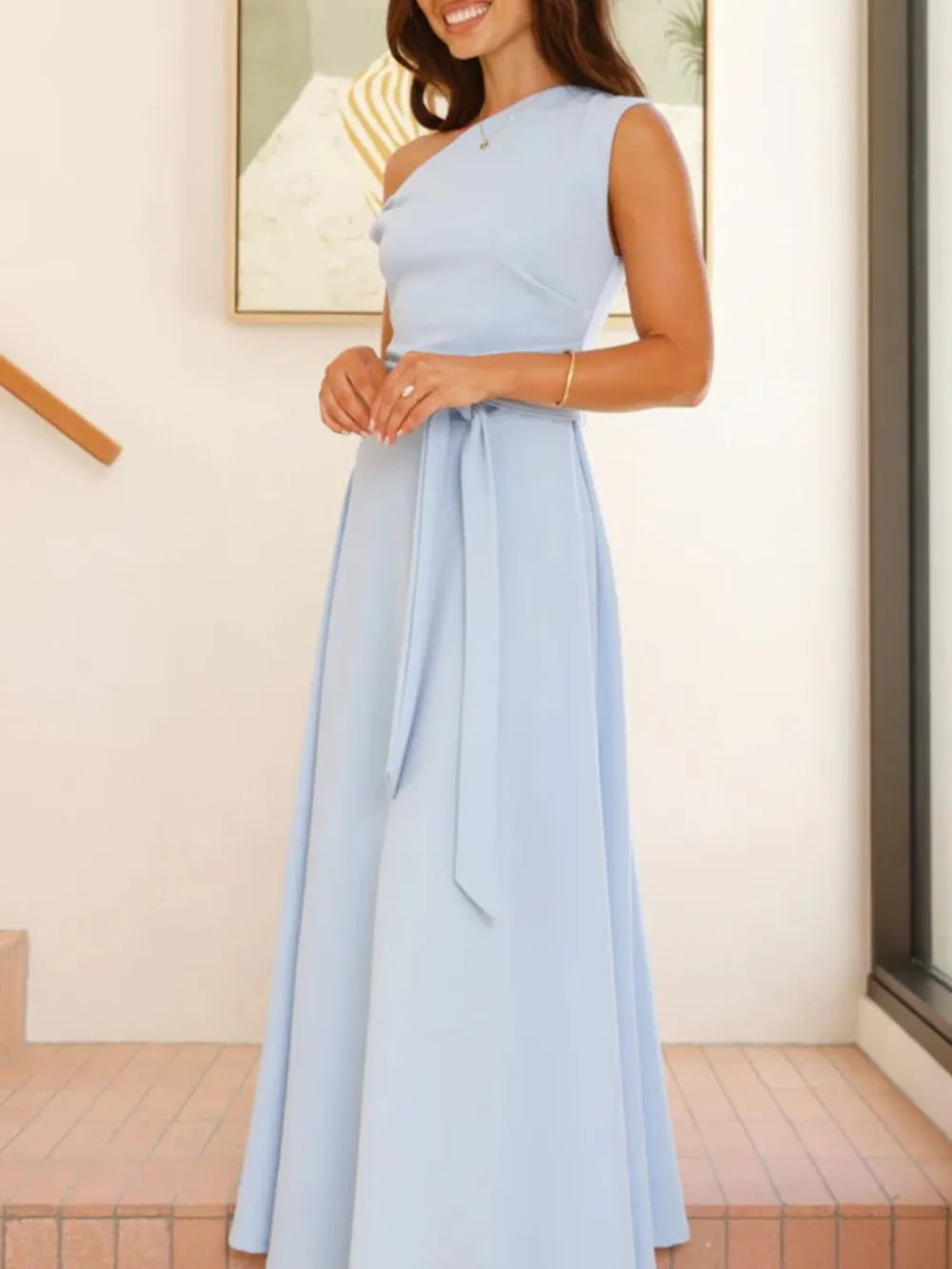 Tie Waist Maxi Dress
