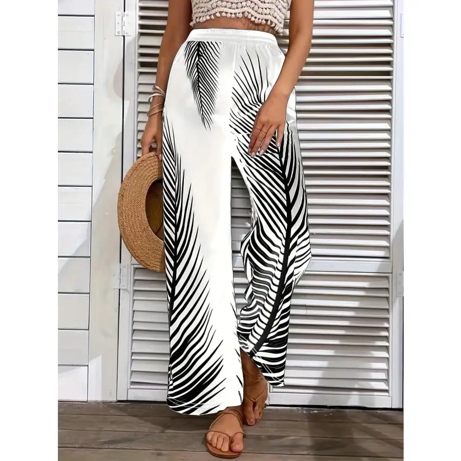Everyday Printed Wide Leg Pants