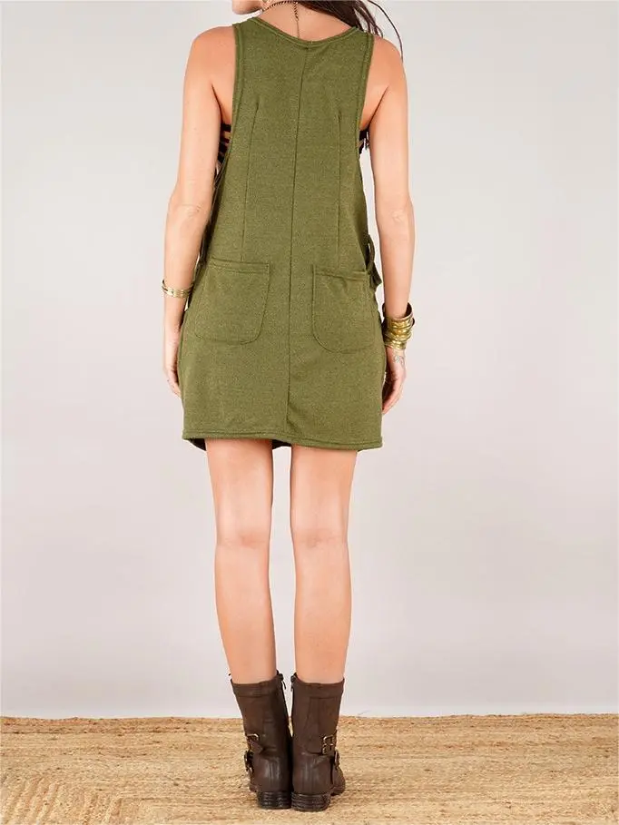 Casual Style Sleeveless Tunic