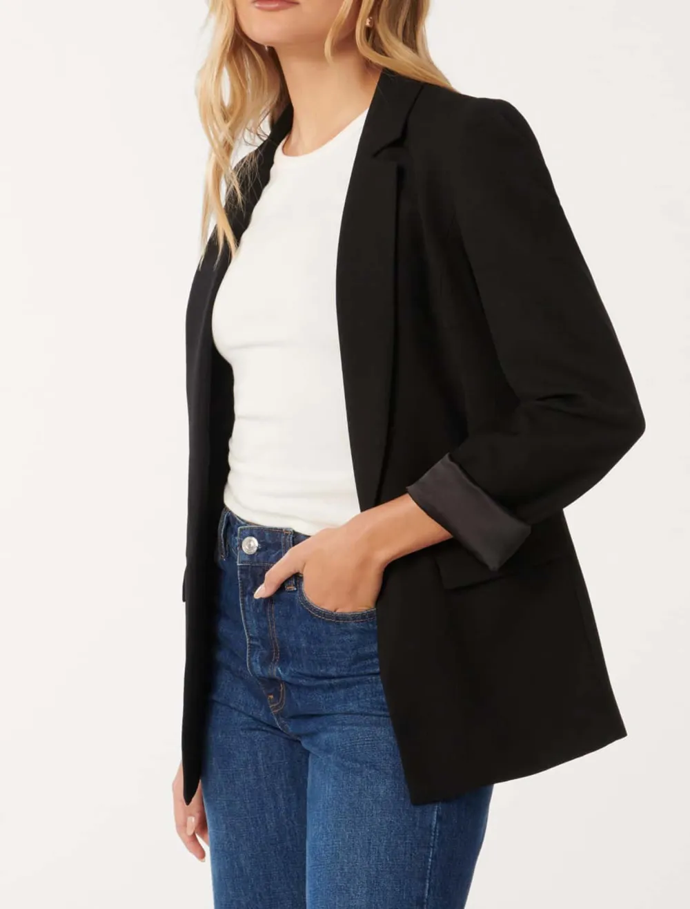 Front Flap Pockets Blazer