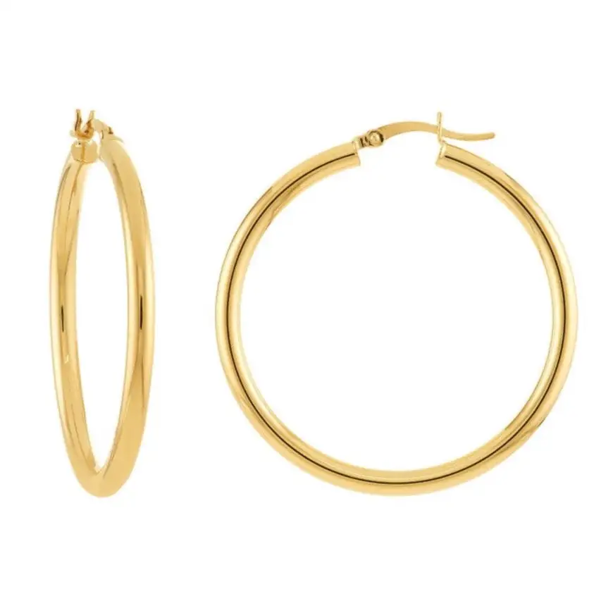 Polished Classic Hoop Earrings