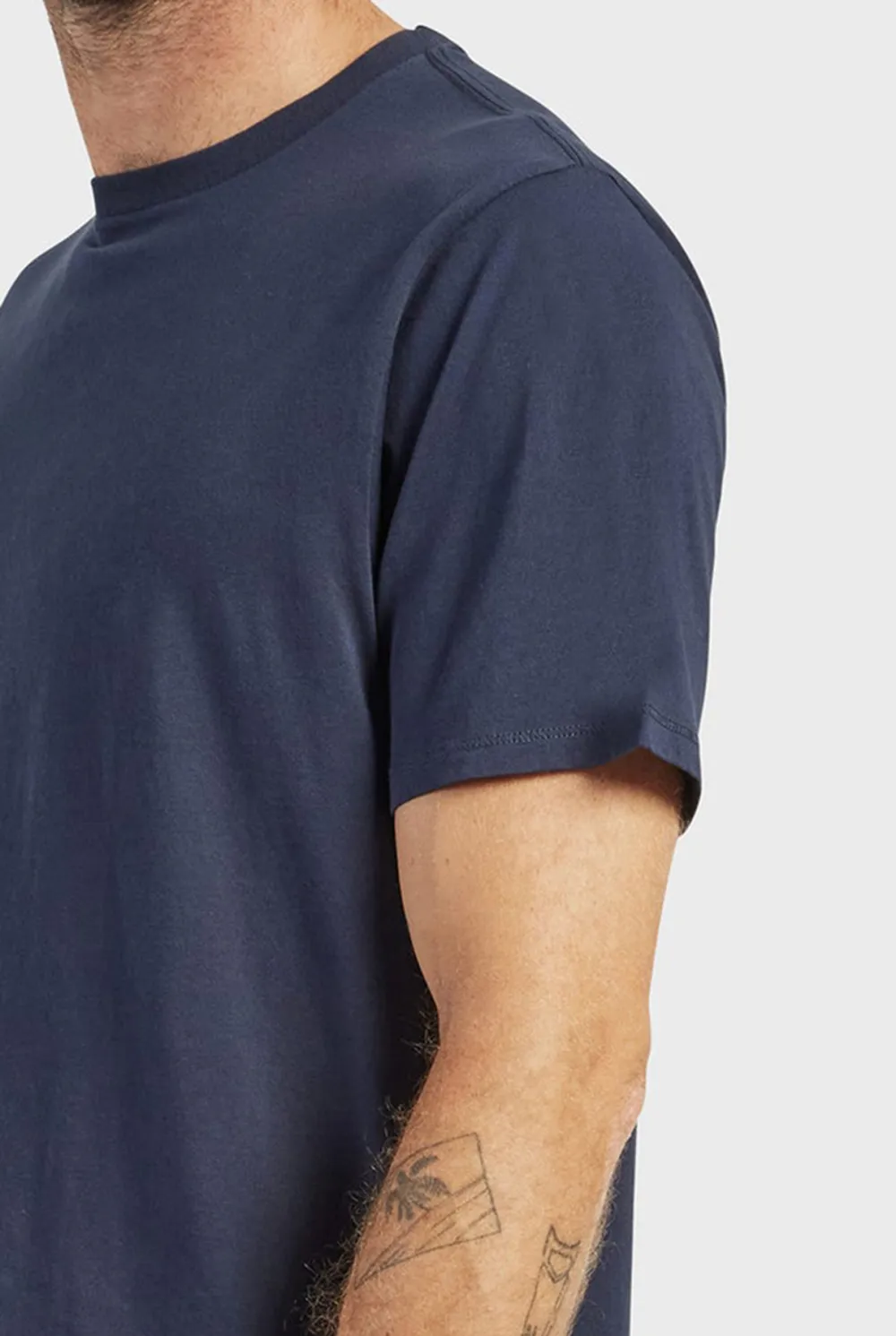 Short Sleeve Crew Neck Basic Tee