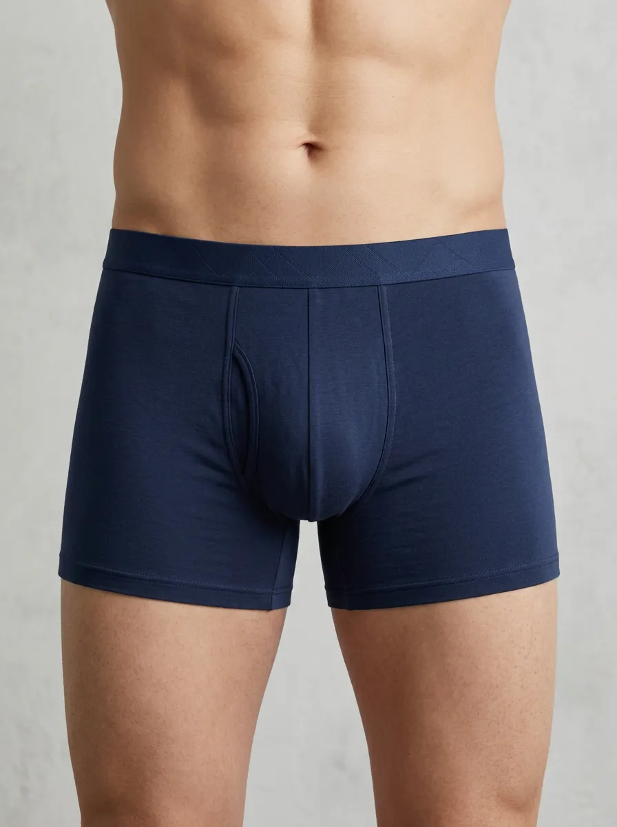 Men's Mixed Color with Geometric Waistband 3-Pack Boxer Briefs