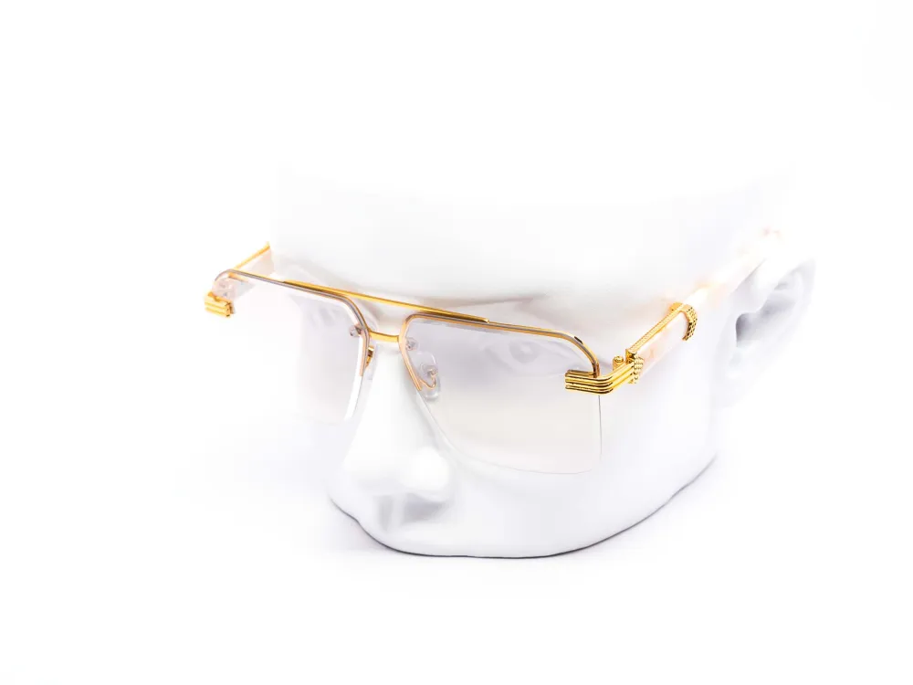 12-Pack Modern Rimless Aviator Gradient Sunglasses