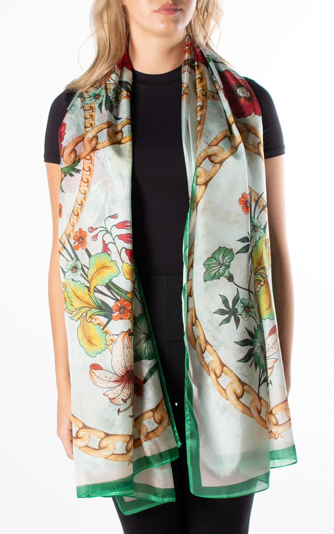Artistic Pastoral Style Floral Women's Scarf