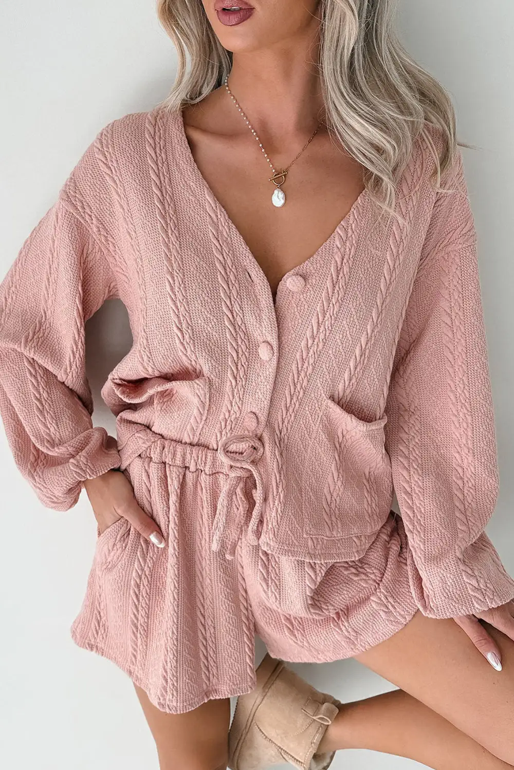 Knit Shorts Relaxed Shorts Lounge Set Comfort