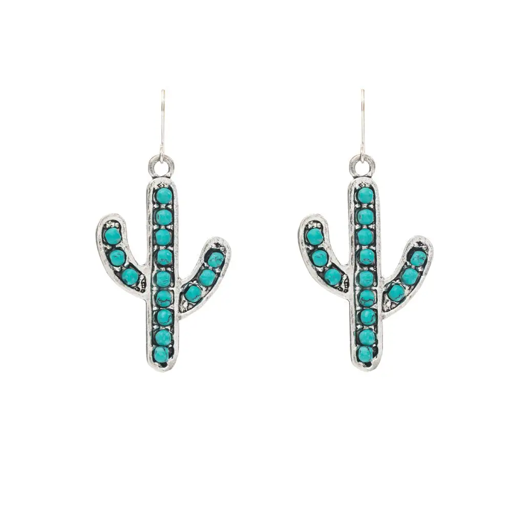 Classic Timeless Artful Cactus Earrings