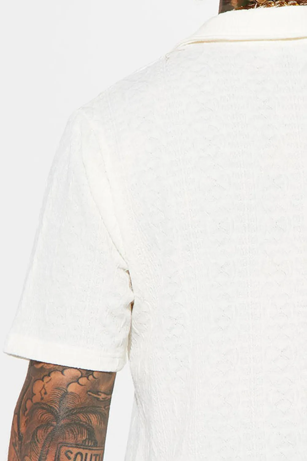 Fold Down Collar Short Sleeve Polo