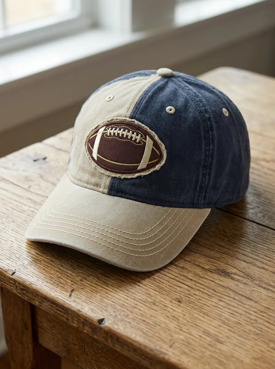 Unisex Gridiron American Football Fan Embroidered Patch Baseball Cap